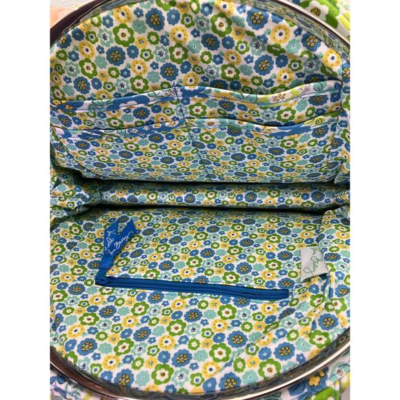 Vera Bradley Eloise English Meadow Kiss Lock Bowler Bag Shoulder Floral Spring - Picture 7 of 11